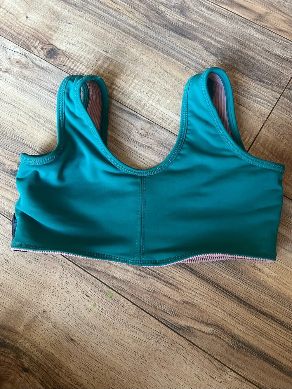 Tiger Friday Reversible Green & Tan Top